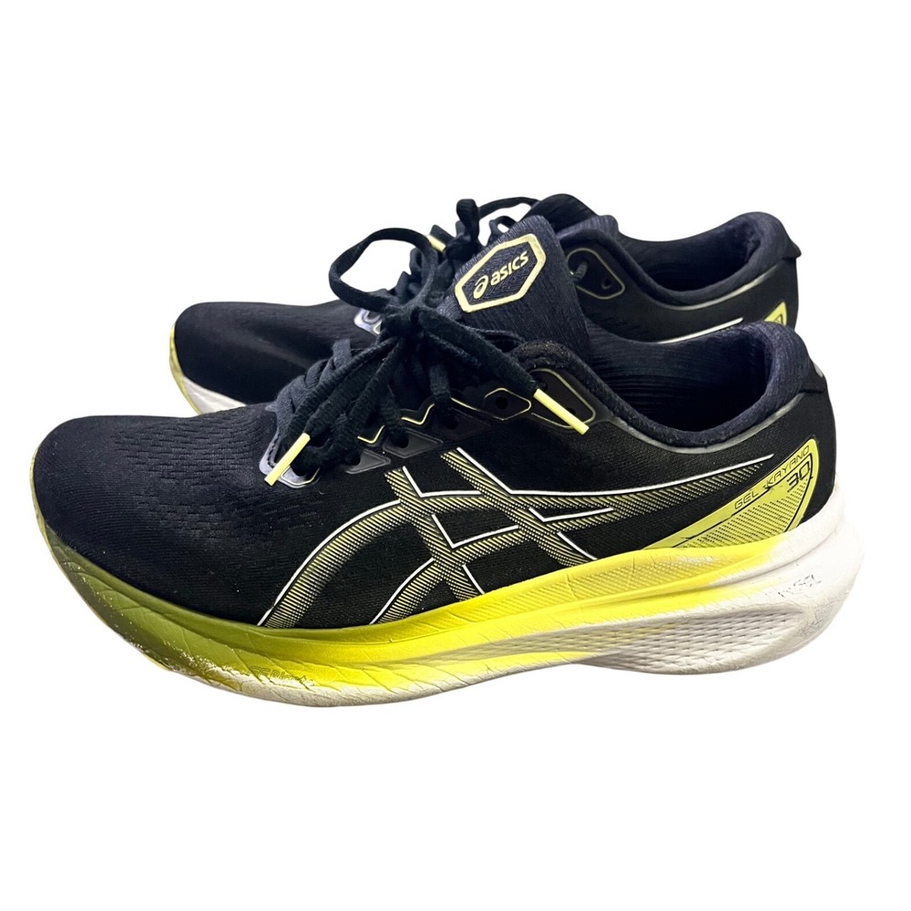 ASICS GEL-Kayano 30 Mens Running Shoes Black Glow Yellow 1011B548 Size 9.5